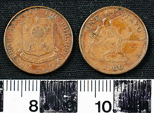 Thumbnail of Coin: Republic of the Philippines, 1 Centavo (1965.01.0034)