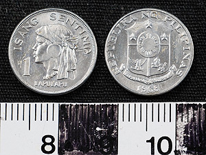 Thumbnail of Coin: Republic of the Philippines, 1 Sentimo (1965.01.0052)