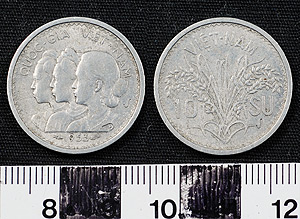 Thumbnail of Coin: State of Vietnam, 10 Su (1965.01.0055)
