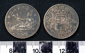 Thumbnail of Coin: Kingdom of Spain, 2 Pesetas (1965.01.0077)