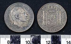 Thumbnail of Coin: Kingdom of Spain, 50 Centimos (1965.01.0079)