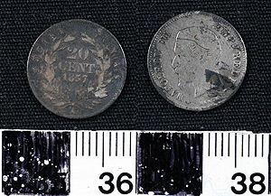 Thumbnail of Coin: Second French Empire, 20 Centimes (1965.01.0122)