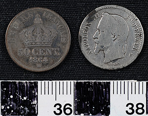 Thumbnail of Coin: Second French Empire, 50 Centimes (1965.01.0124)