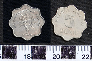 Thumbnail of Coin: Socialist Republic of Vietnam, 5 Piestre (Dong) (1971.27.0007)