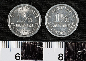 Thumbnail of Tax Token: Occupation Token, 1.5 Mills (1971.29.0004)