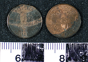 Thumbnail of Tax Token: New Mexico School Tax Token, 5 Mill (1971.29.0016)