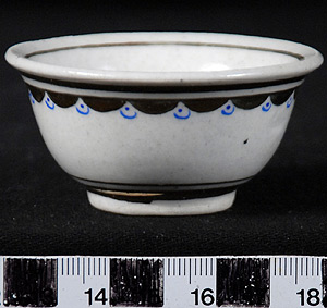 Thumbnail of Commemorative Miniature Bowl for the  XVIII Summer Olympics in Tokyo (1977.01.0329A)