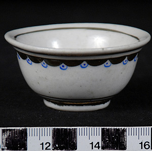 Thumbnail of Commemorative Miniature Bowl for the  XVIII Summer Olympics in Tokyo (1977.01.0329B)