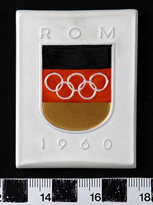 Thumbnail of Commemorative Olympic Plaque: Rome 1960 (1977.01.0489)