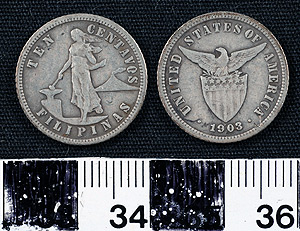 Thumbnail of Coin: Philippines U.S. Territory, 10 Centavos (1977.10.0001)