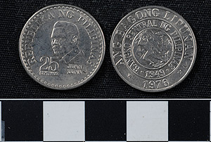 Thumbnail of Coin: Republic of the Philippines, 25 Sentimos (1977.10.0027)