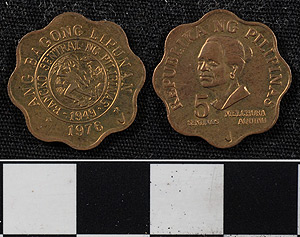 Thumbnail of Coin: Republic of the Philippines, 5 Sentimos (1977.10.0028)