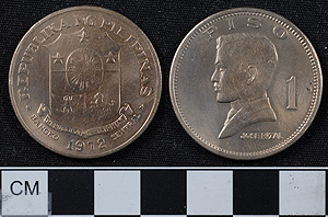 Thumbnail of Coin: Republic of the Philippines, 1 Piso (1977.10.0037)