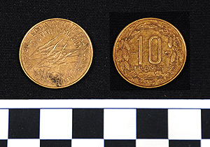 Thumbnail of Coin: Cameroon: 10 Francs (2007.06.0027)