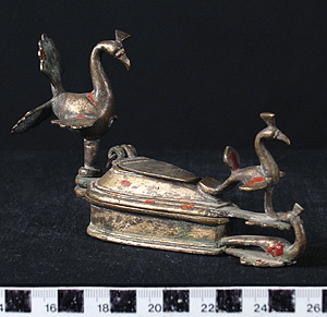 Thumbnail of Lime and Betel Leaf Brass Container (2007.08.0056)