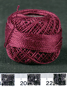 Thumbnail of Magenta Perle Cotton Spool, Skein (2007.11.0006B)