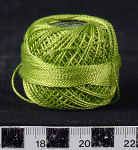 Thumbnail of Light Green Perle Cotton Spool, Skein (2007.11.0006H)