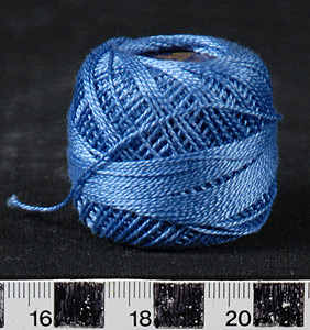 Thumbnail of Blue Perle Cotton Spool, Skein (2007.11.0006J)