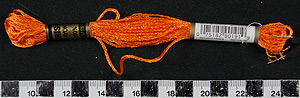 Thumbnail of Rayon Skein: Orange  (2007.11.0011B)