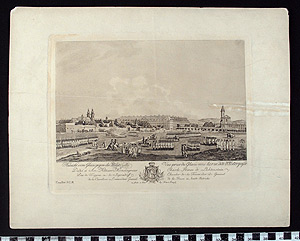 Thumbnail of Engraving: Vue prise du Glacis vers la rue dite l