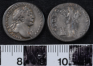 Thumbnail of Coin: AR Denarius of Trajan (1900.63.0188)