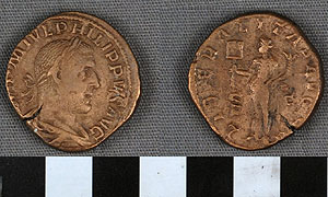 Thumbnail of Coin: Roman Empire, Sestertius (1900.63.0452)