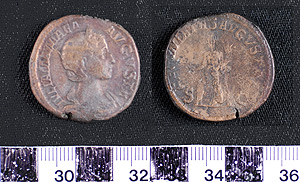 Thumbnail of Coin: Roman Empire, Sestertius of Julia Mamaea (1900.63.0475)