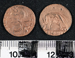 Thumbnail of Coin: Follis Urbs Roma, under Constantine I (1900.63.0592)
