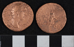 Thumbnail of Coin: As of Antoninus Pius (1900.63.1157)