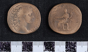 Thumbnail of Roman Coin: Sestertius of Commodus  (1900.63.1335)