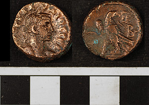 Thumbnail of Coin: Billon Tetradrachm? Claudius II (1917.63.0566)