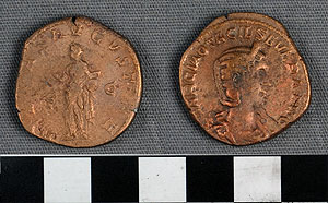 Thumbnail of Coin: Roman Empire, Sestertius (1919.63.0354)