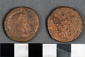 Thumbnail of Coin: Roman Empire, sestertius of Gordian III (1919.63.0453)