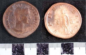 Thumbnail of Coin: Roman Empire, sestertius of Severus Alexander (1919.63.0465)