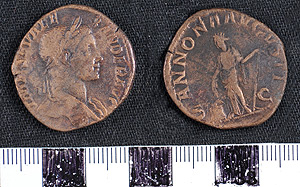 Thumbnail of Coin: Roman Empire, sestertius of Severus Alexander (1919.63.0472)