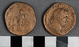Thumbnail of Coin: Roman Empire, AE sestertius of Philip I (1919.63.0486)