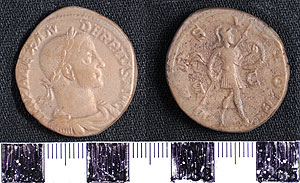Thumbnail of Coin: Roman Empire, sestertius of Severus Alexander (1919.63.0500)