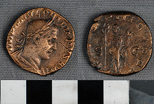 Thumbnail of Coin: Roman Empire, AE sestertius of Philip I  (1919.63.0501)