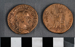 Thumbnail of Coin: Roman Empire, AE sestertius of Gordian III (1919.63.0504)
