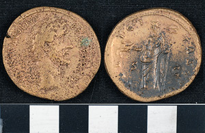Thumbnail of Coin: Sestertius of Antoninus Pius (1919.63.0531)
