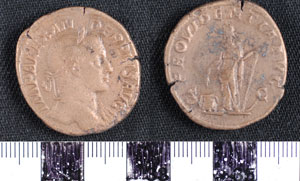Thumbnail of Coin: Roman Empire, AE sestertius of Severus Alexander (1919.63.0543)