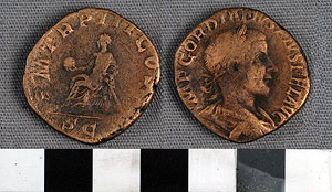 Thumbnail of Coin: Roman Empire, AE sestertius  of Gordian III (1919.63.0548)