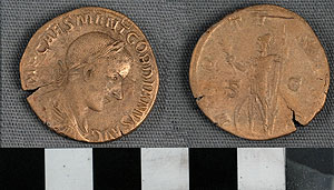 Thumbnail of Coin: Roman Empire, AE sestertius of Gordian III (1919.63.0577)