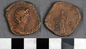 Thumbnail of Coin: Roman Empire, Sestertius (1919.63.0584)