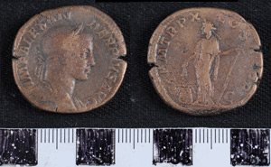 Thumbnail of Coin: Sestertius of Alexander Severus (1919.63.0588)