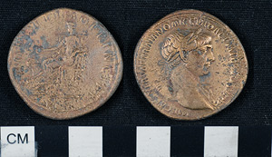Thumbnail of Coin: Sestertius of Trajan (1919.63.1118)