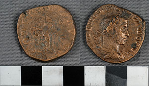 Thumbnail of Coin: Roman Empire, Sestertius (1919.63.1135)