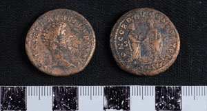 Thumbnail of Coin: Brass Sestertius of Lucius Verus (1919.63.1215)