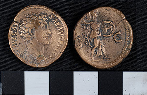 Thumbnail of Coin: Sestertius of Marcus Aurelius (1919.63.1278)