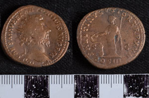 Thumbnail of Coin: Dupondius of Marcus Aurelius (1919.63.1285)